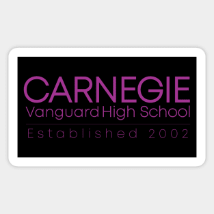 CVHS Carnegie Vanguard HS; Est. 2002 - in Purple Sticker